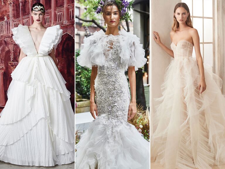 wedding dresses with ruffles