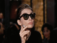 Audrey Hepburn in sunglasses