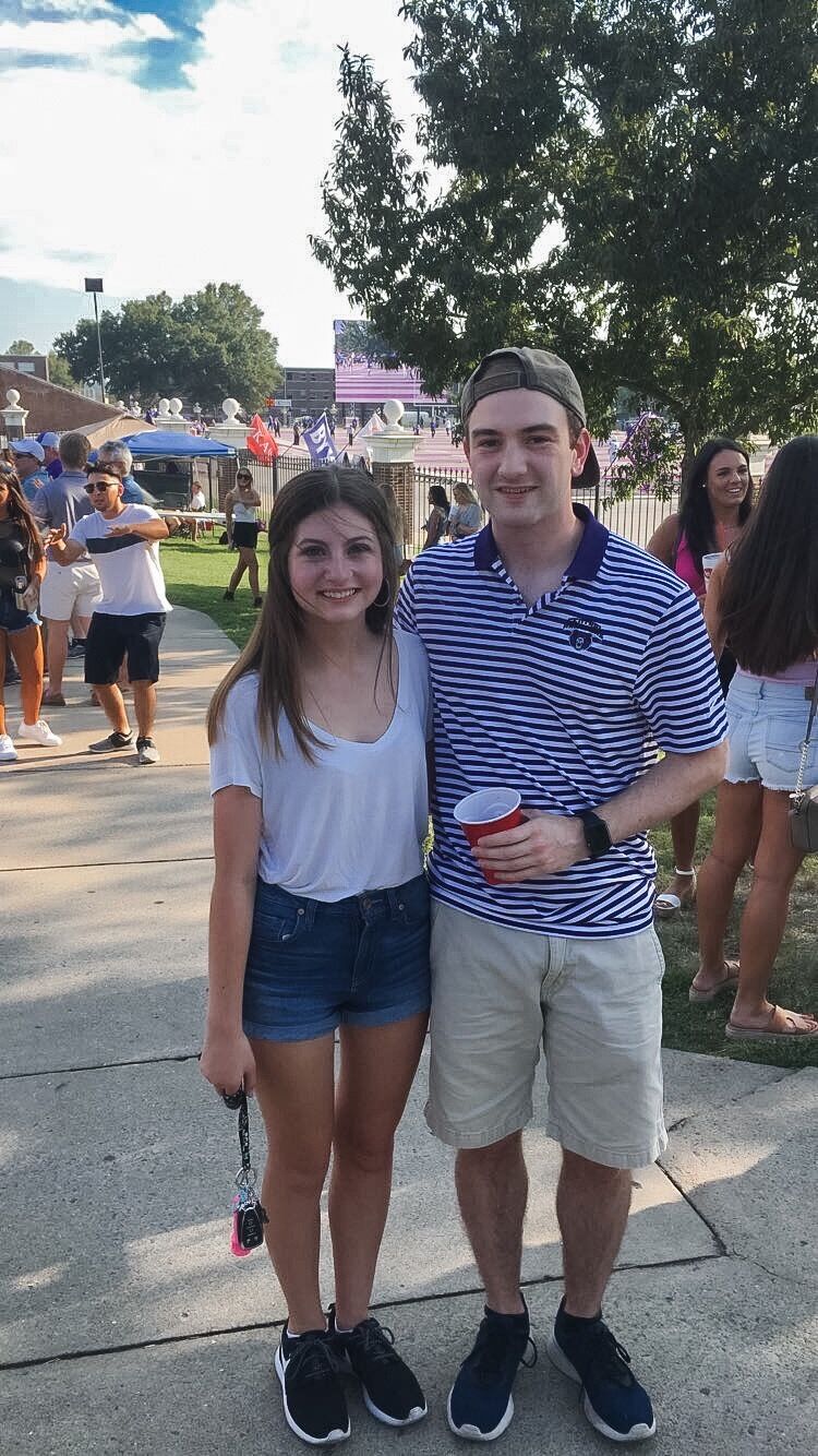 Michael and I met when I started my freshmen year at the University of Central Arkansas.  A few days before this, Michael officially asked me to be his girlfriend and I said yes :)