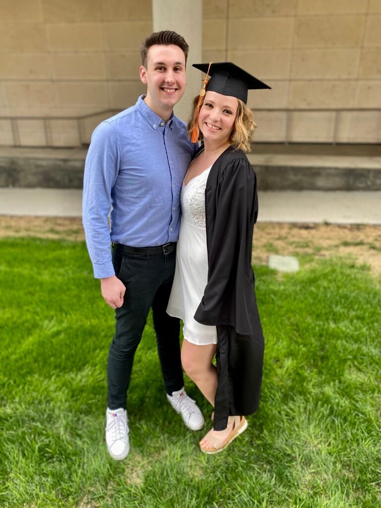 Nursing school graduation - I graduated and moved to Ankeny all within 48 hours. We were so ready to be done with long distance after two years
