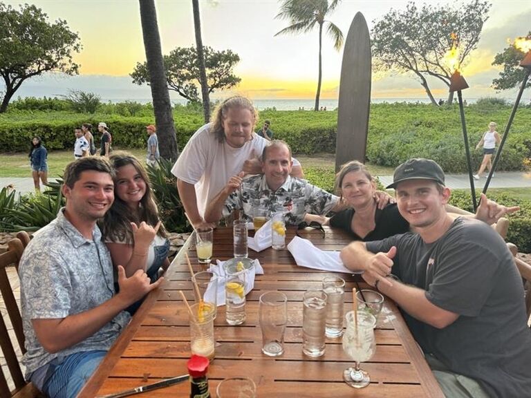 Hawaiian vacation with the Noctio Family where Carter asked for Bridgette's parents blessing