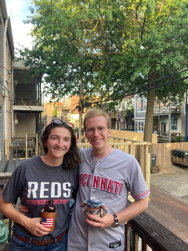 Our first Reds game.