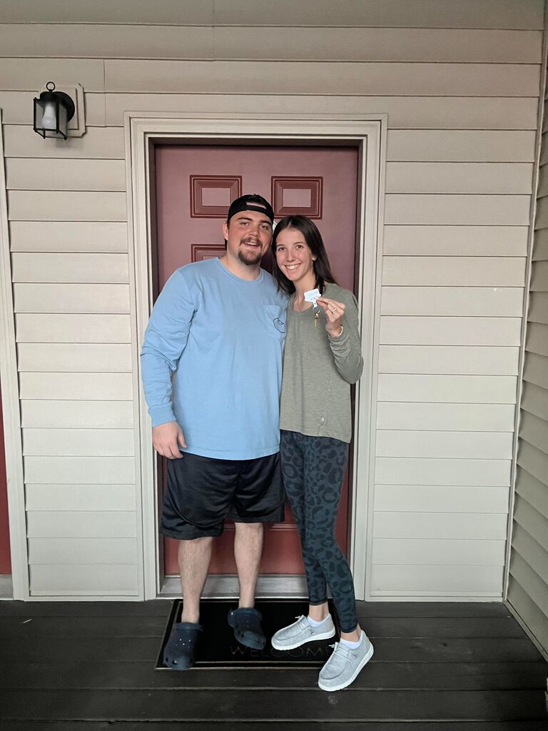 Brandon and I moved into to our apartment. Now, it is our home!