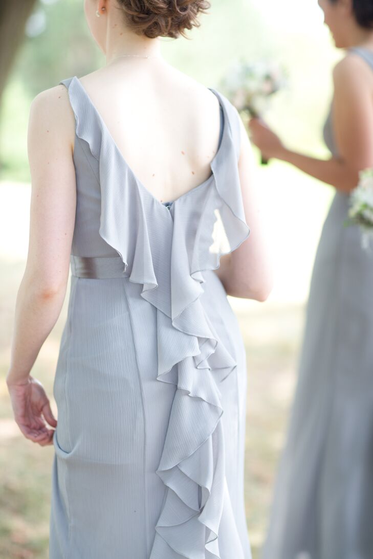 mercury grey bridesmaid dresses