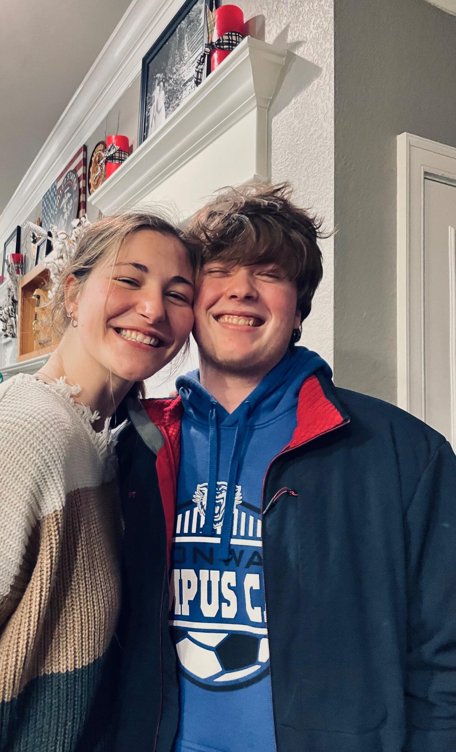 Our first pic together as a couple (our dating anniversary is January 1st)
