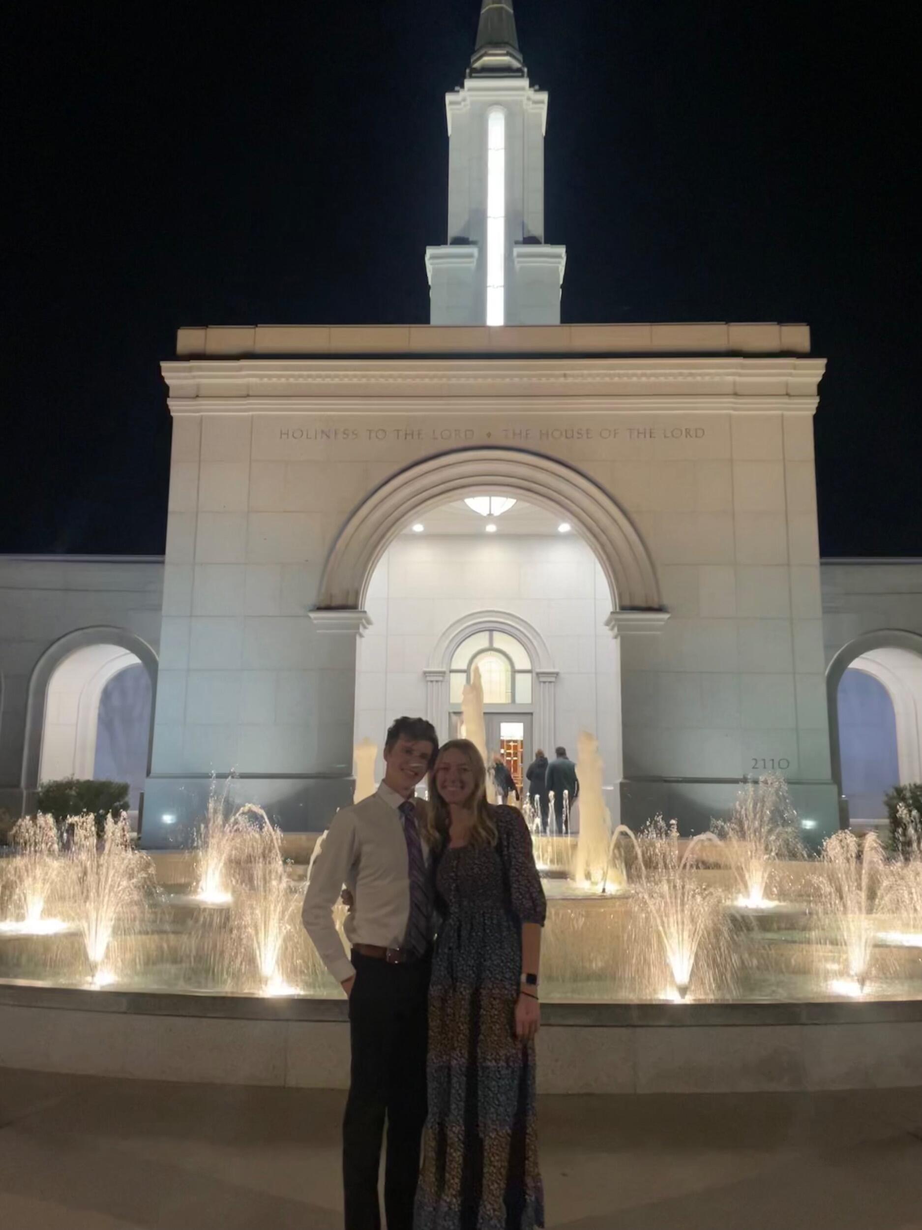 Start of our many temple trips