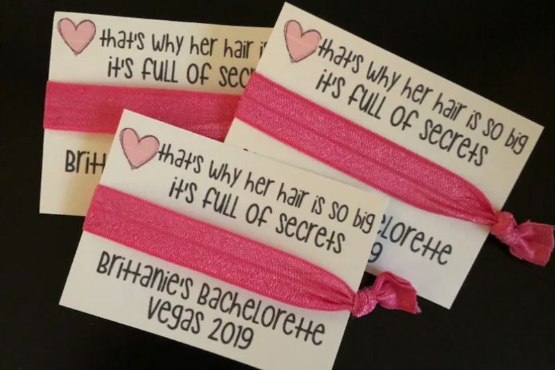 Hair Tie Party Favors - Mean Girls Themed Party Ideas