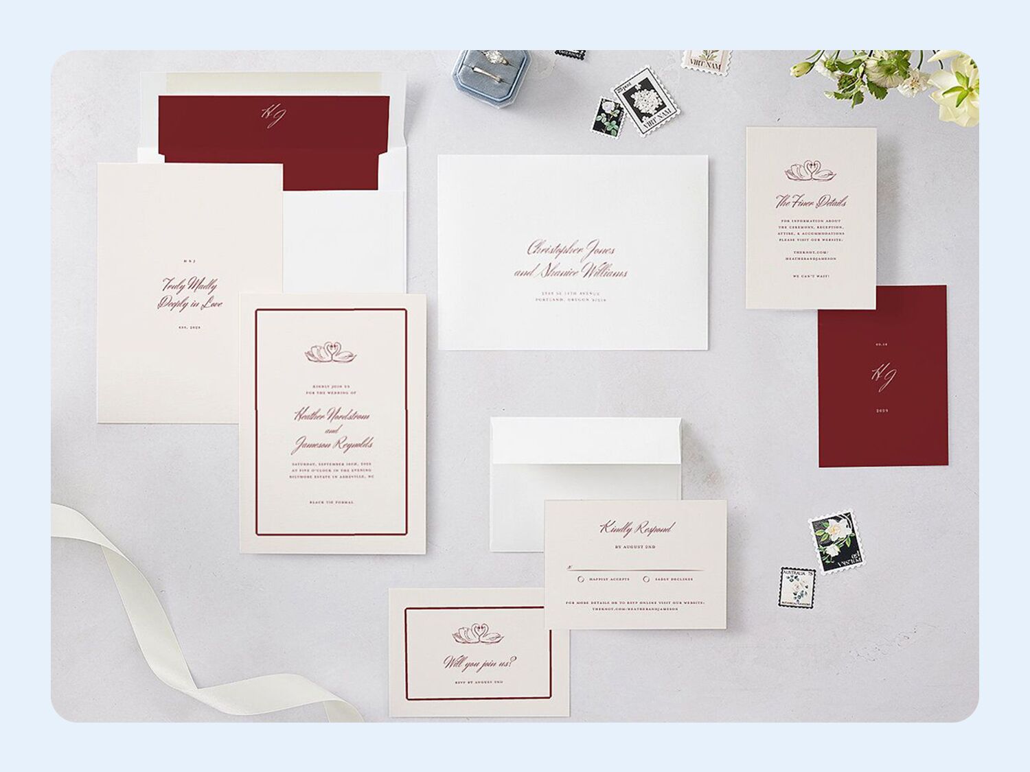 Wedding invitation suite 