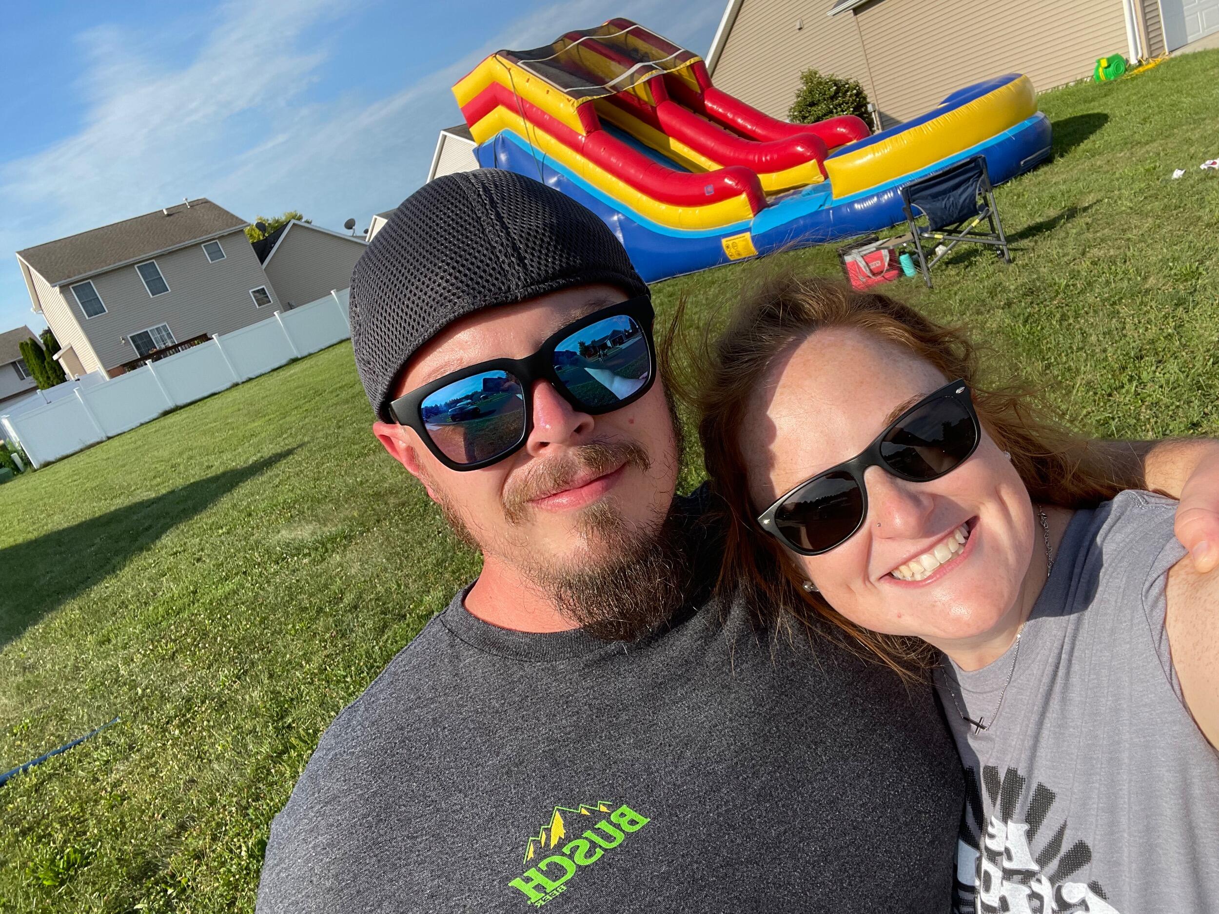 SJ's neighborhood block party the day before he left for a 2 week work trip in England followed by a few days spent in Chicago for work.