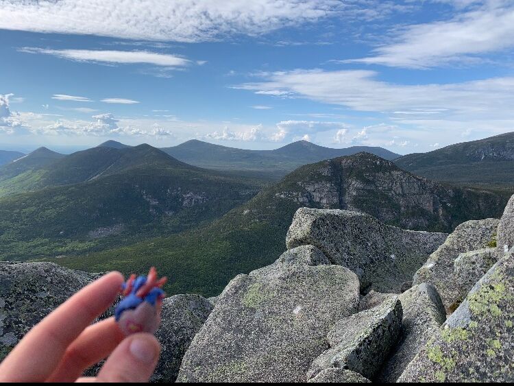 Chris taking the little 3D printed heart Isabelle gave him with him as he embarks on the Appalachia Trail. 