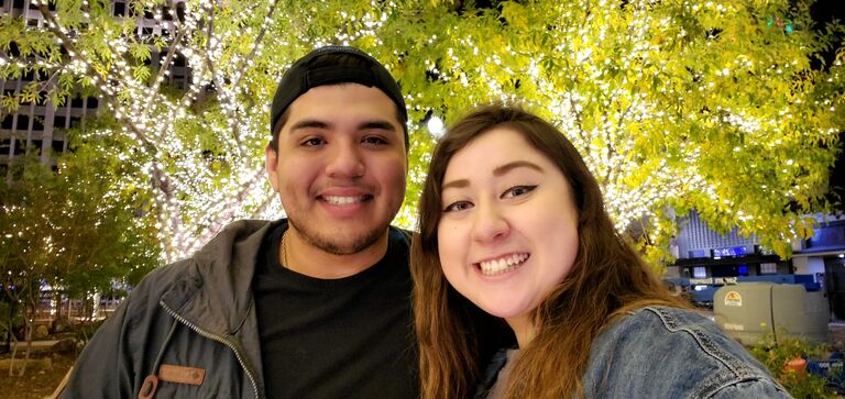 First Date! Becca was still in nursing school so Jaime came to El Paso to take her out.