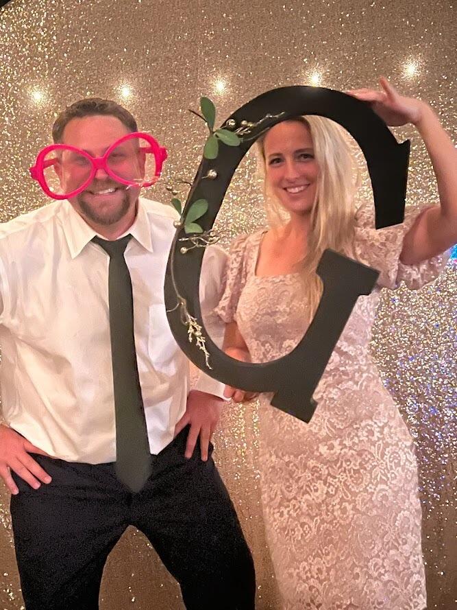Subtle foreshadowing at Brent and Lauren's Wedding! 