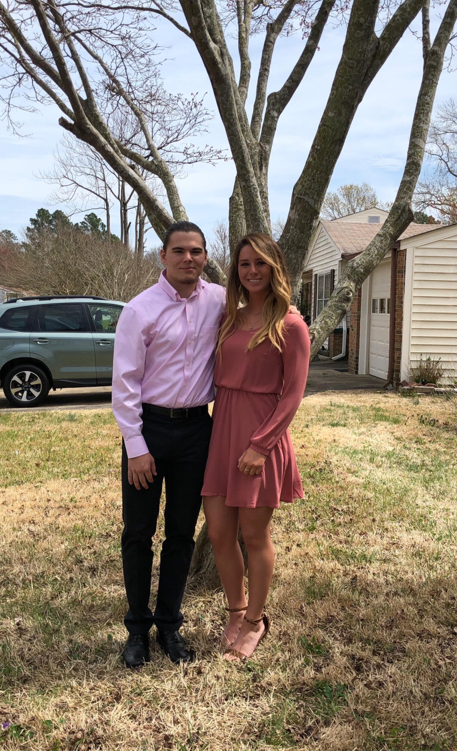 This was taken the day we started dating! Jared wrote me a note asking me to check 'yes' or 'no' and asked me to be his girlfriend - and of course I said yes! I even have the note still!