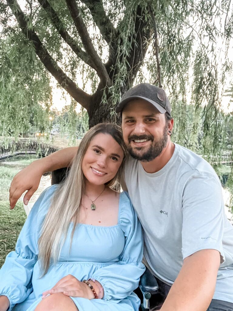 Proposal under the willow tree 