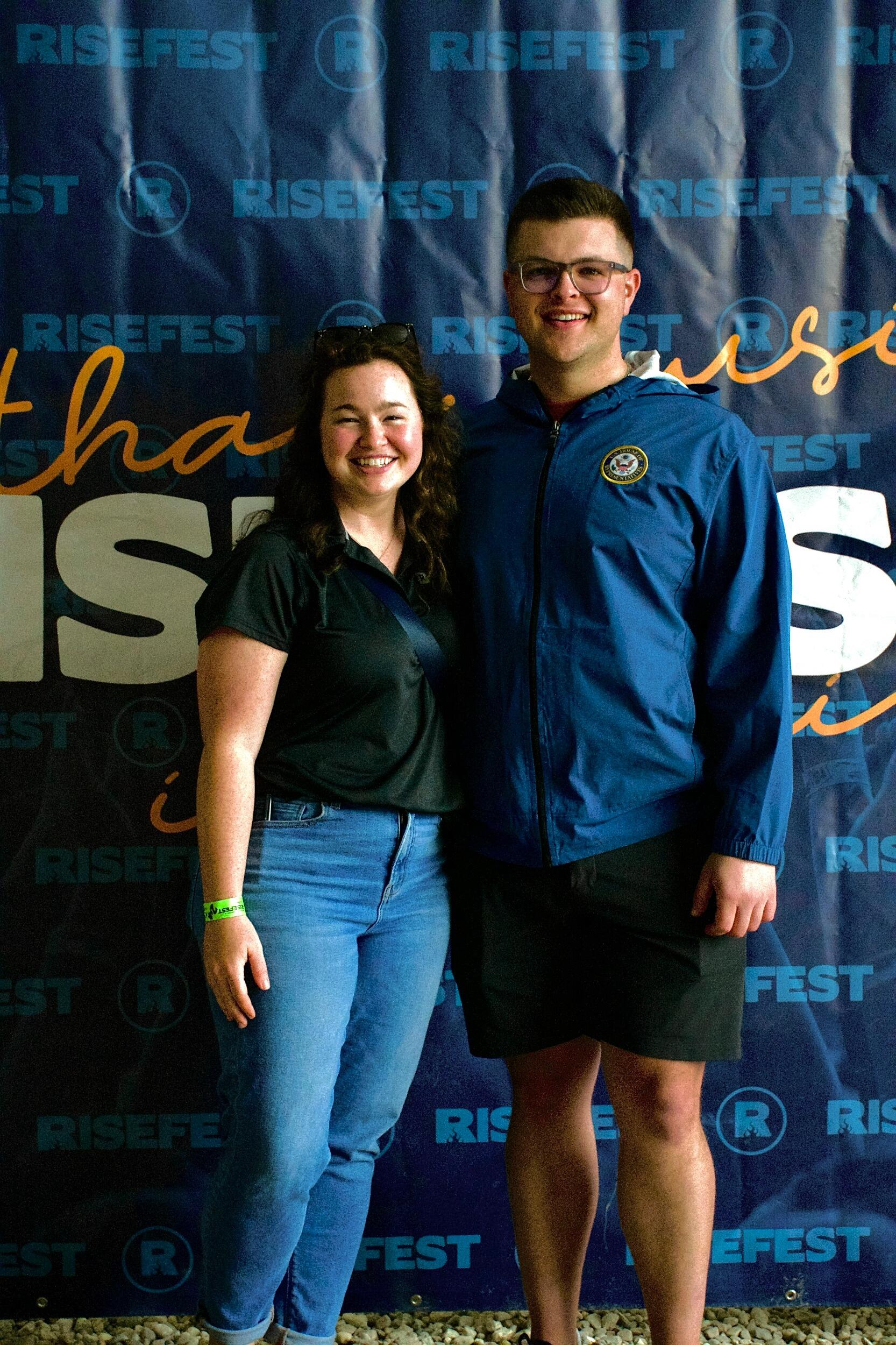 Aaron's first RiseFest, and he handled the chaos like a champ