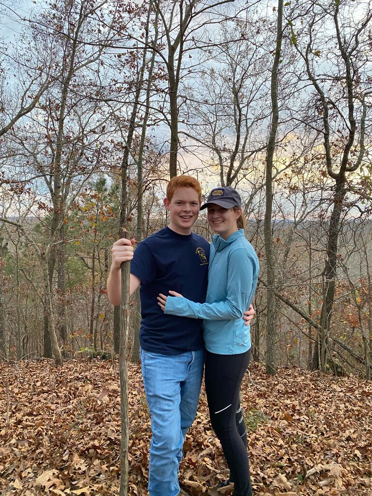 This is the day we decided to become 'official'. We spent the day hiking with some friends.