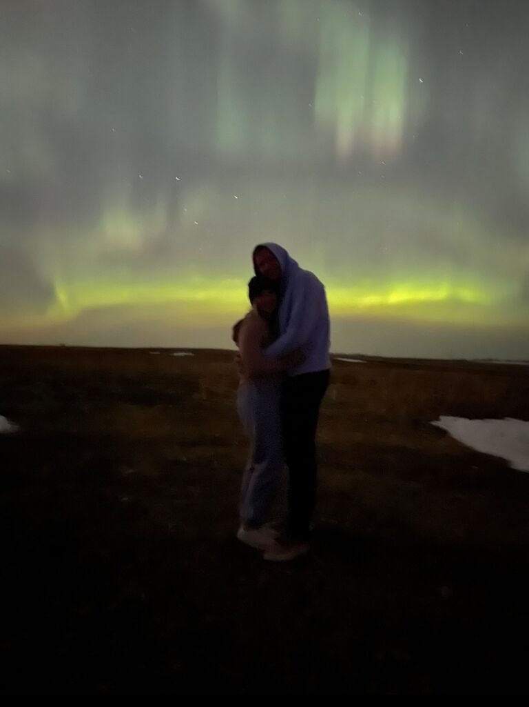 Northern Lights near Wilton, ND. 