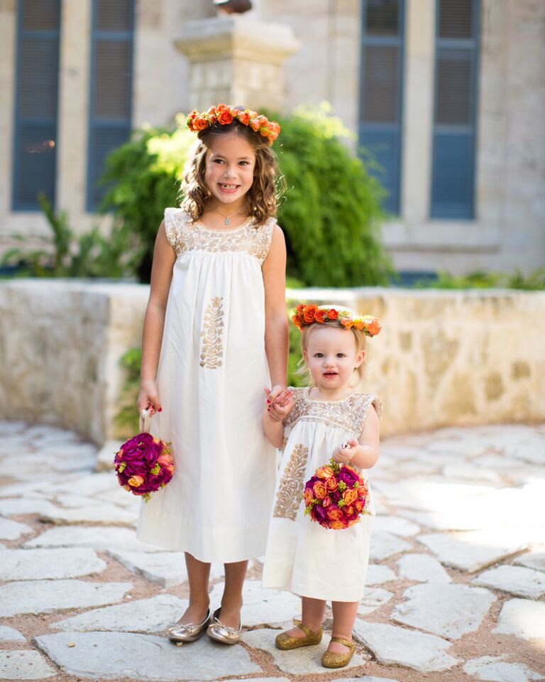 Bright flower girl outlet dresses