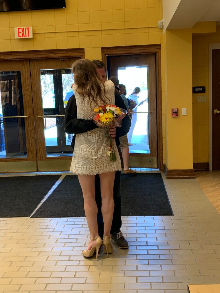 Despite traveling out of state for a week, and a massive time change, Andrew surprises Alyssa at the studio's recital!