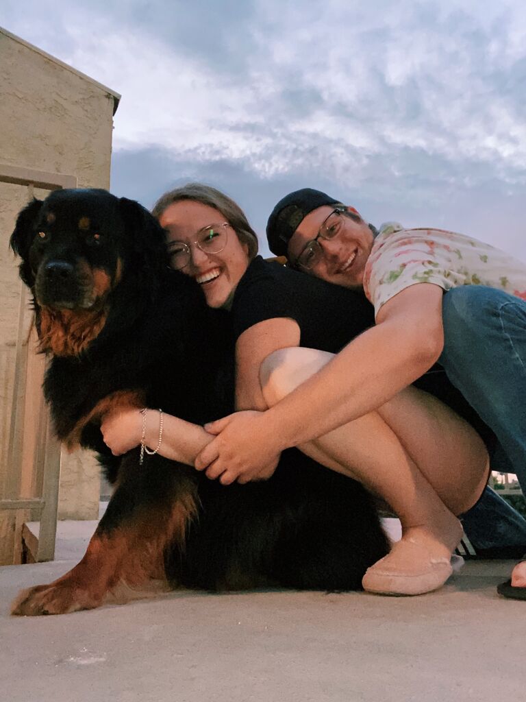 We then adopted our first dog and moved into our first apartment right before COVID! 