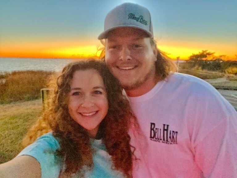 In January, Nathan took us to Port City Chop House in Wilmington, NC for our first date. Afterwards, we walked the beach for hours. 