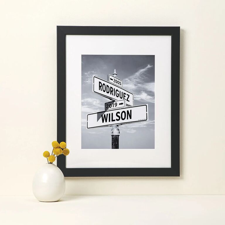 Personalized street art print gift idea for husband by Uncommon Goods. 