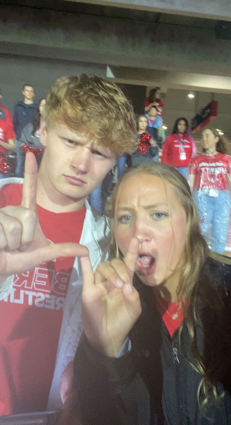 First LU football game together!