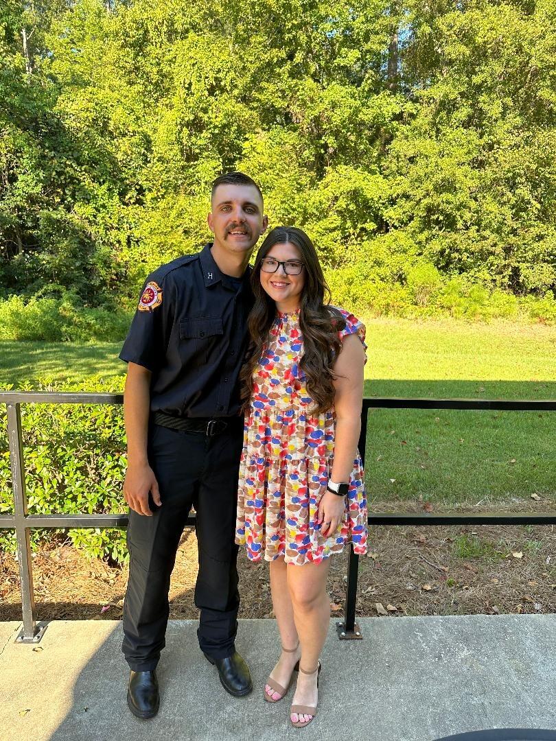 Celebrated Trent being promoted to Captain. So proud! 