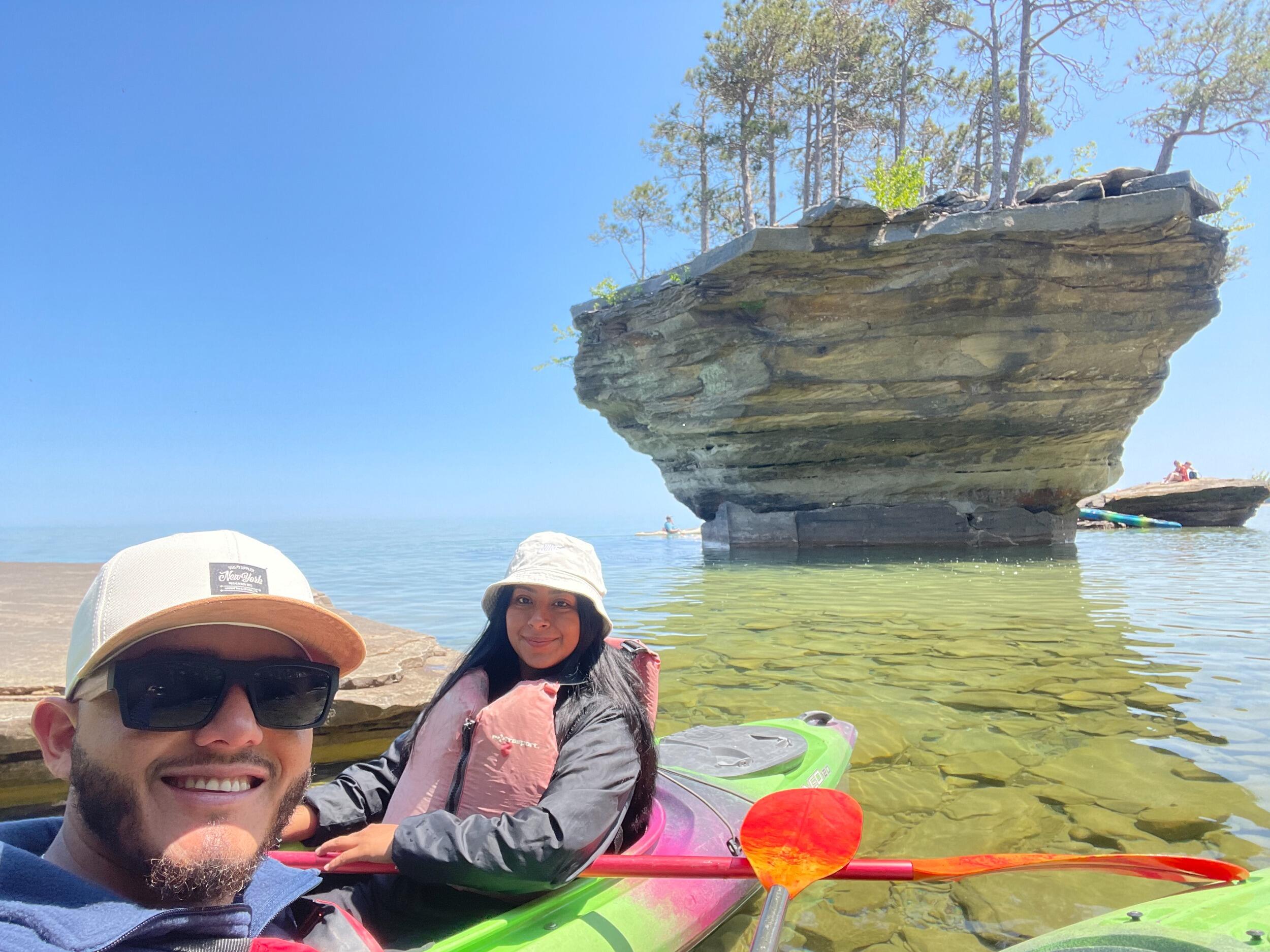 En el Turnip Rock 