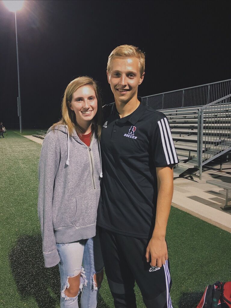 Ethan left for his freshman year at Rose-Hulman, and Abby surprised him at one of his soccer games! 