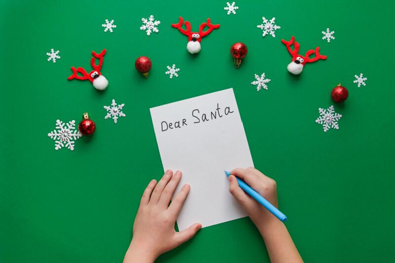 Christmas party ideas for kids - letters to Santa
