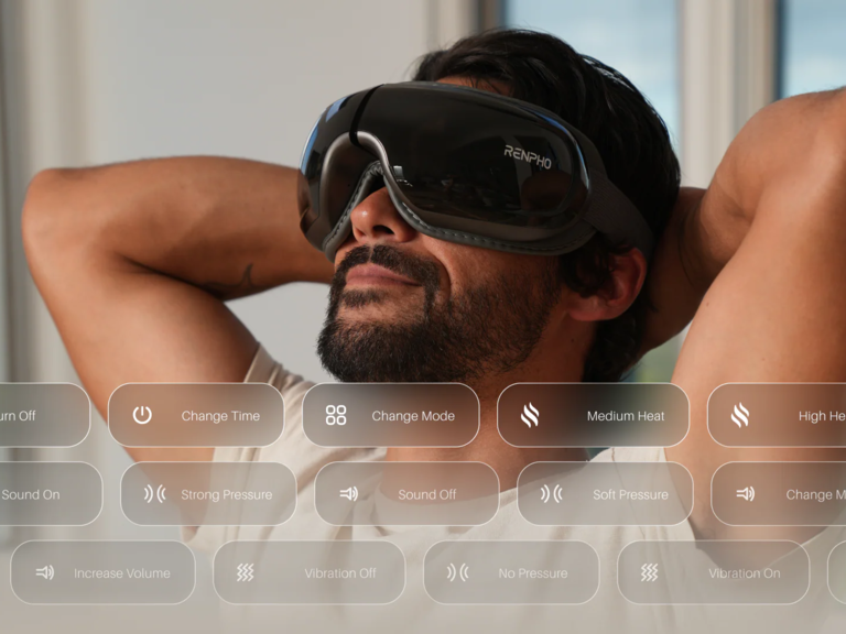 Smart hot-and-cold eye messager