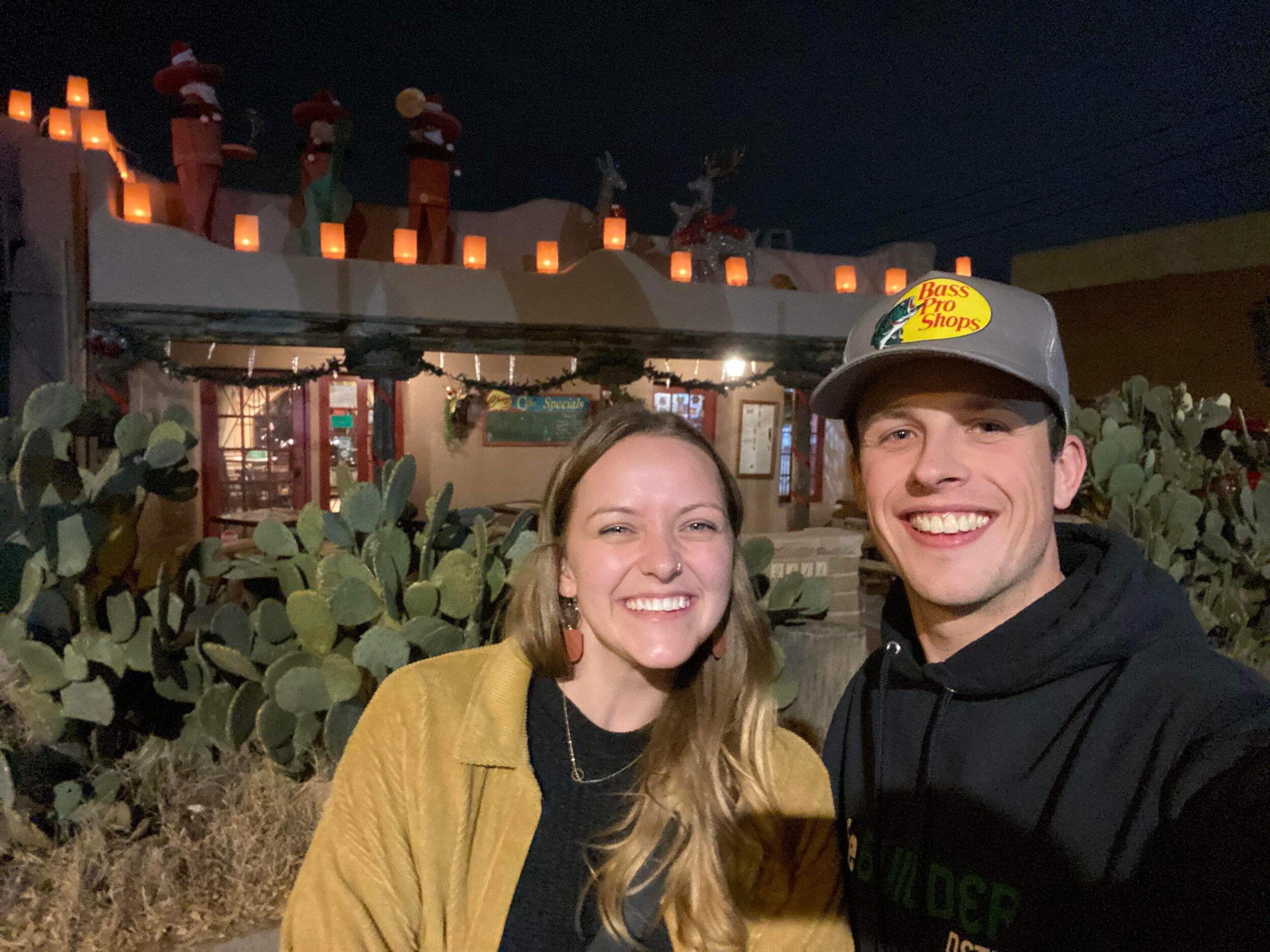 Albuquerque, NM - 
Braden stops by Audrey's home for the first time during a long road trip.