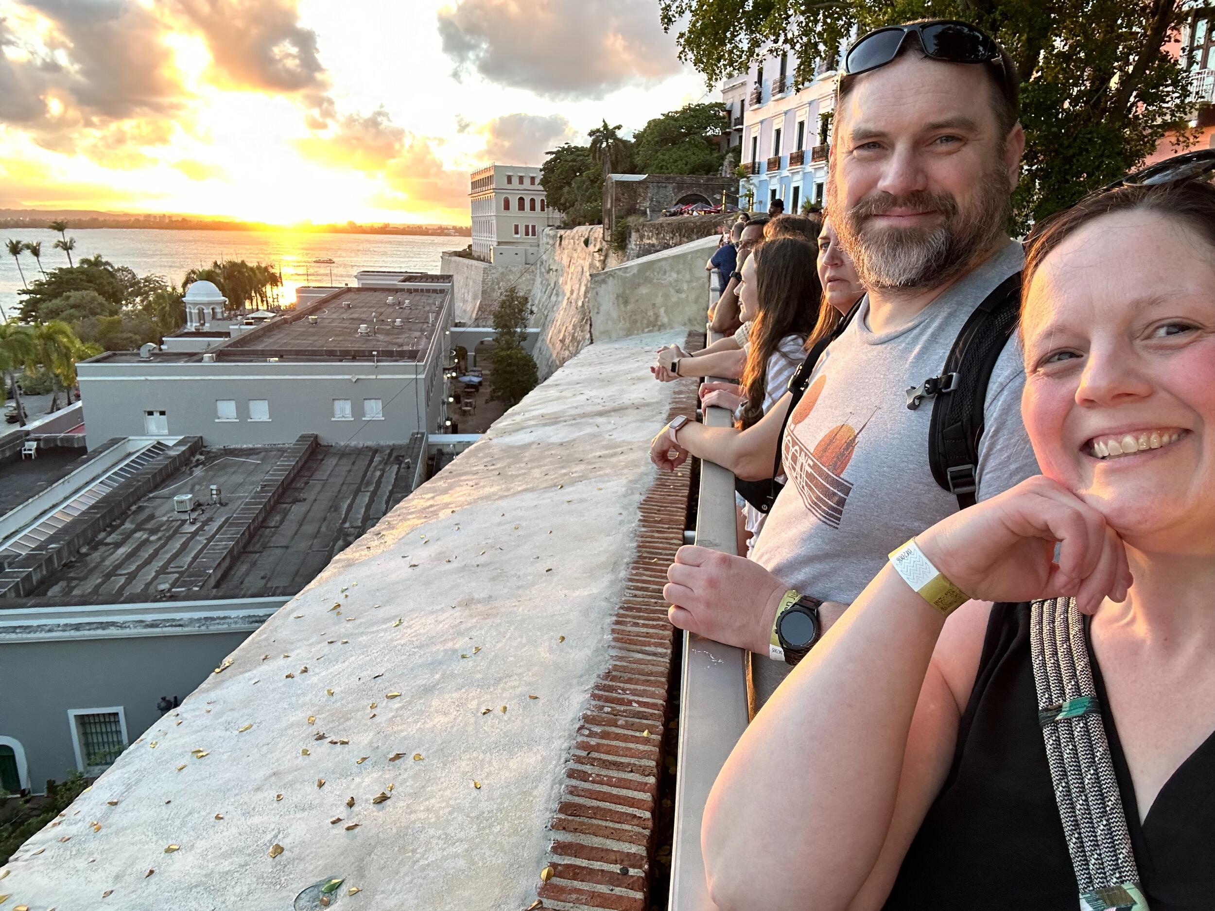 Sunset in San Juan, Puerto Rico.