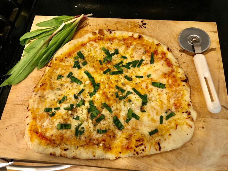 We fell in love over pandemic pizza