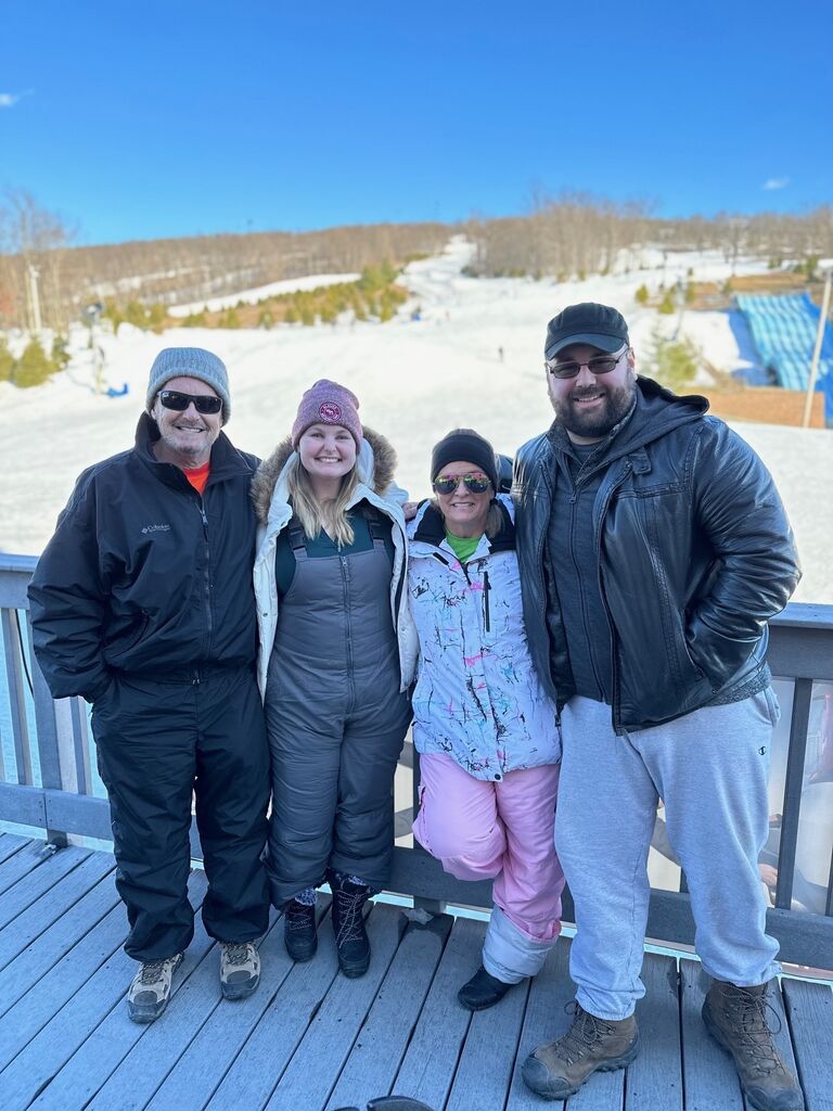First Lightfoot family ski trip.