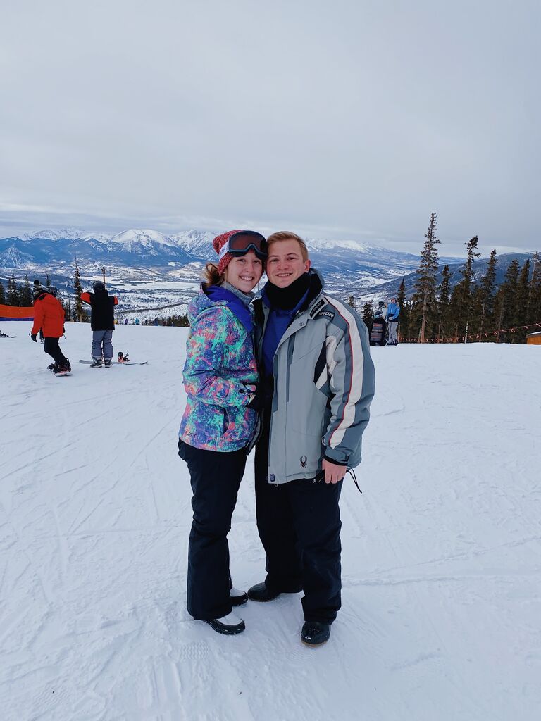 Hannah gets Jacob on the mountain and skiing!