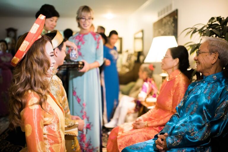Traditional Vietnamese wedding tea ceremony, Vietnamese American