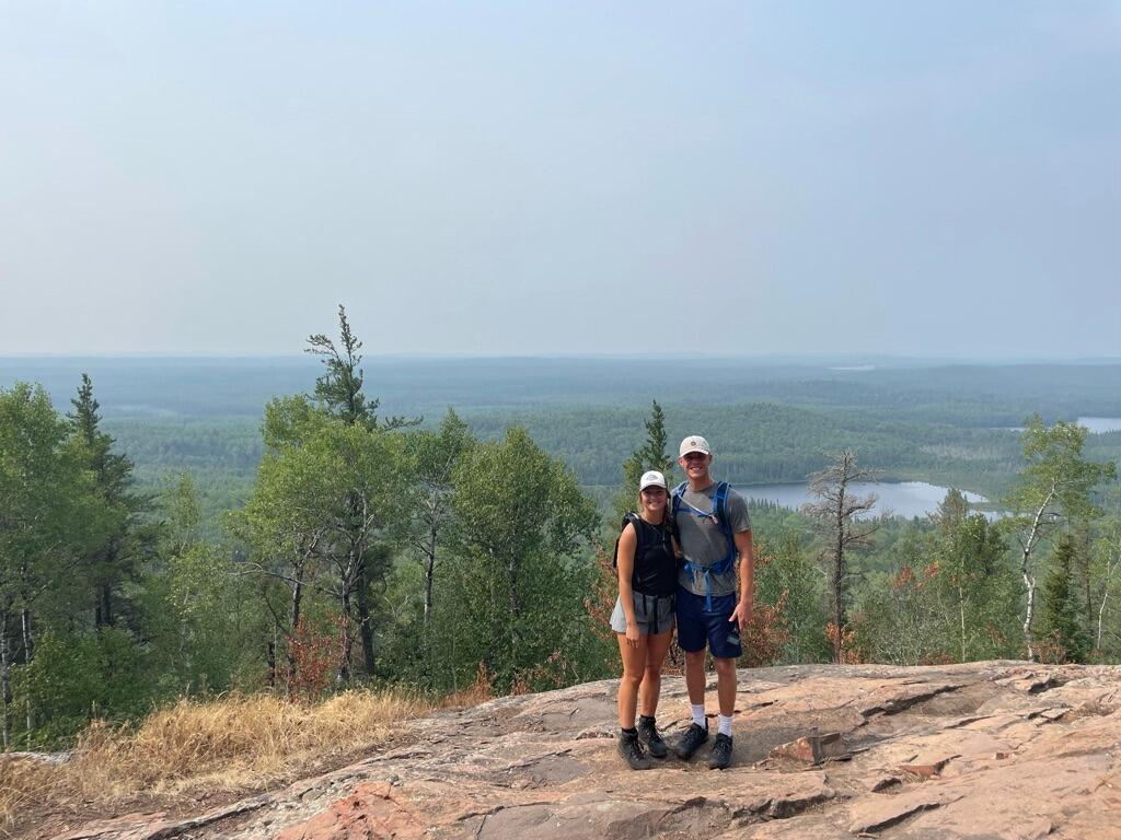 Hiking along the north shore