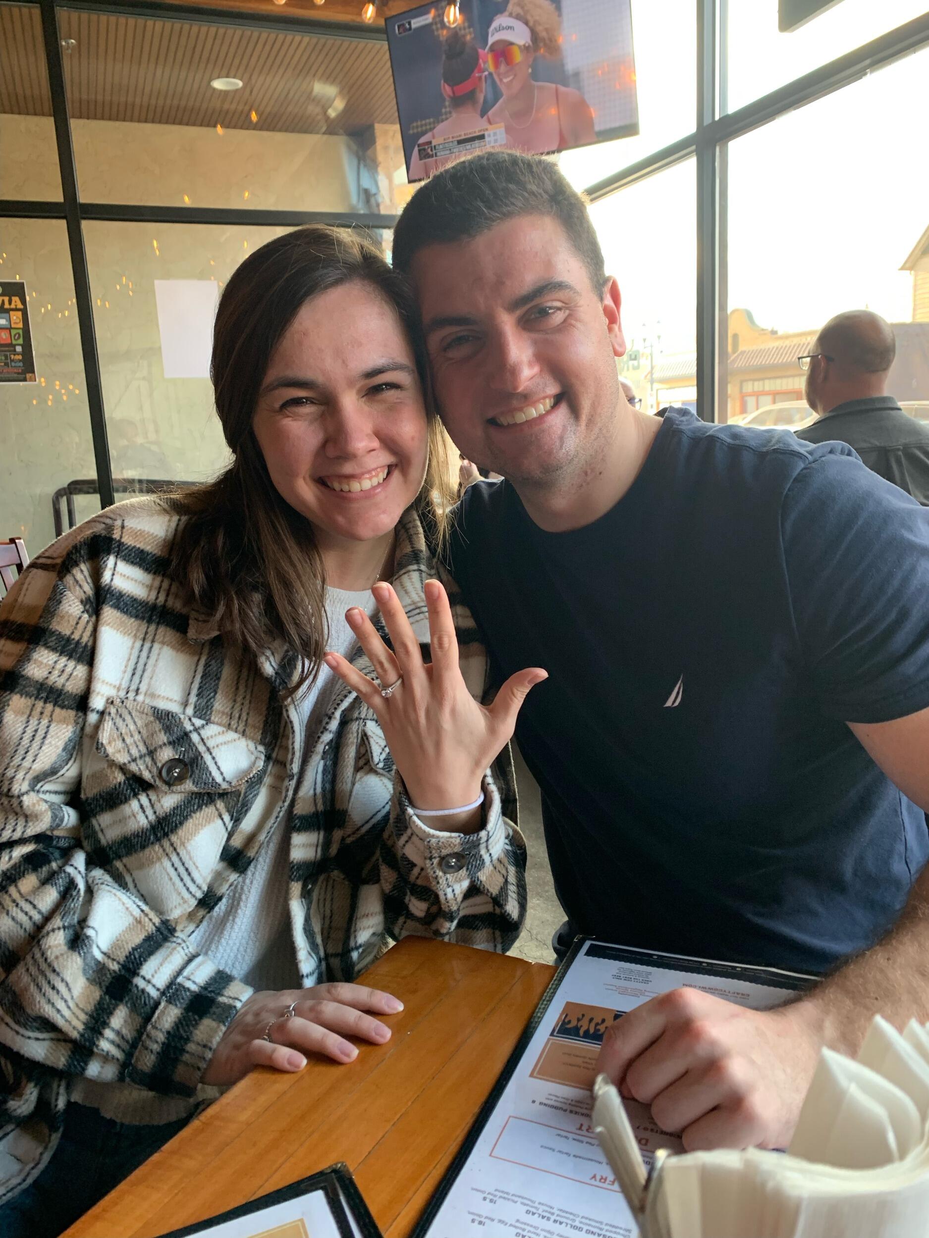 Then, fake proposal (causing Aunt Peggy to cry tears of joy only to be let down)