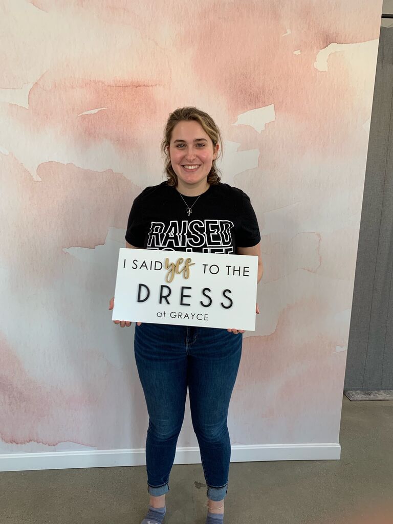 The day I picked out my dress!