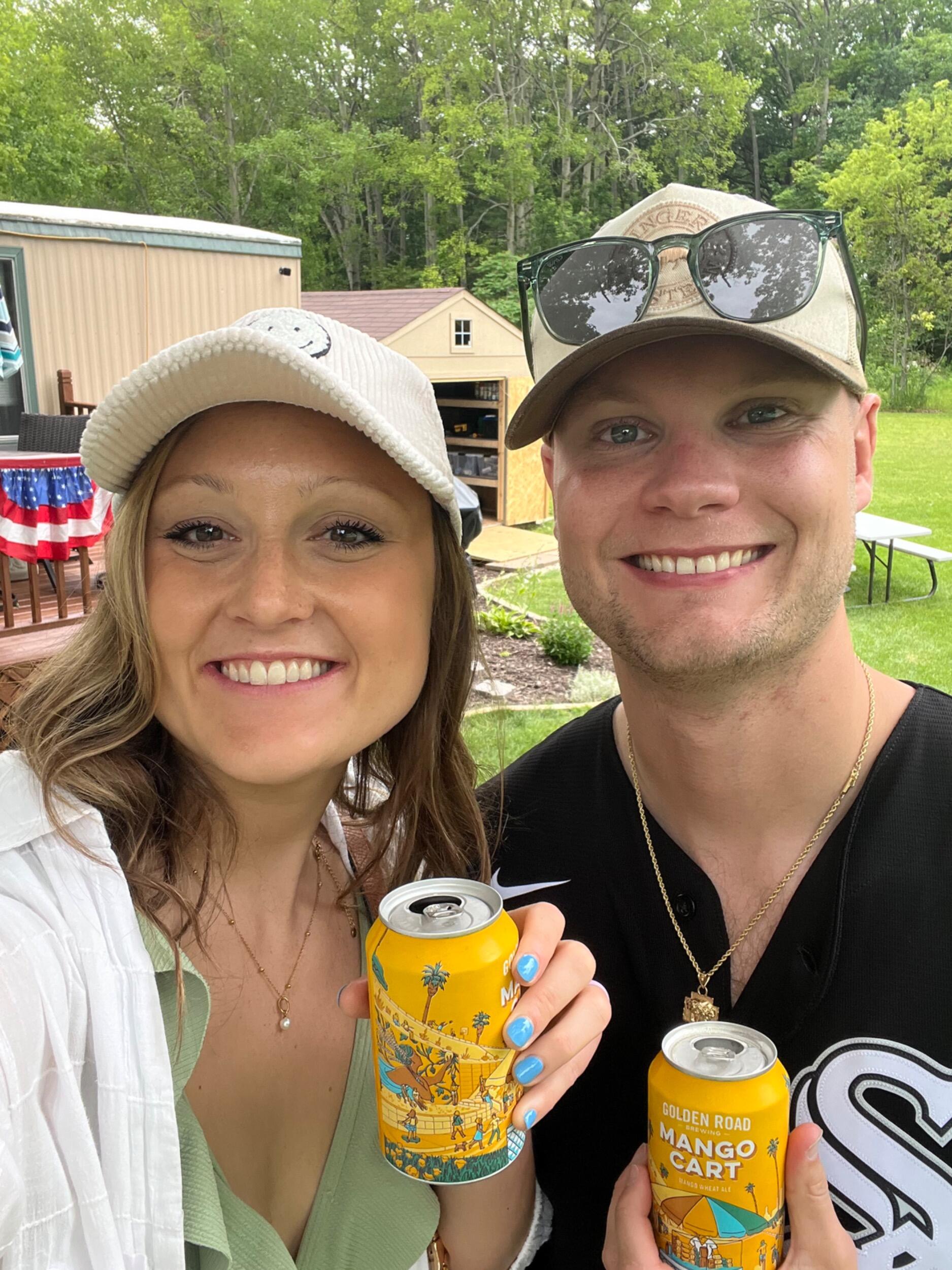 Bren's bday & July 4th weekend in Door County, WI at his parent's lakehouse! Mango cart sponsor us :)
