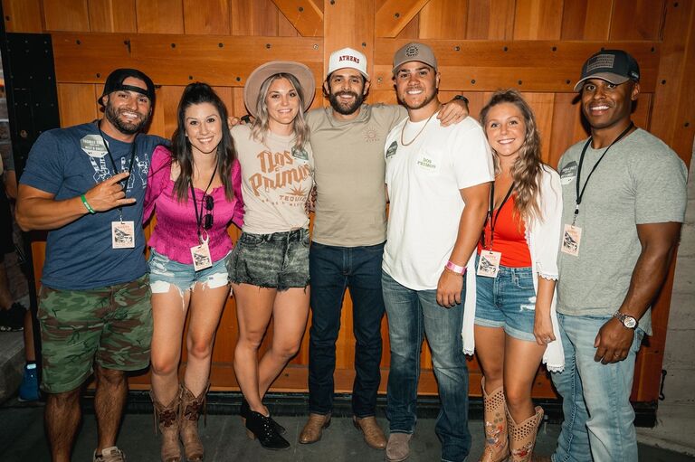 The first time (out of two so far) meeting Thomas Rhett before his concert at Red Rocks with Kaleb's brother and sister in law.