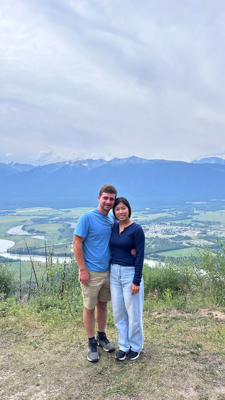 Min and Alex's family traveled to Canada for our family reunion, and we went up to Dome Creek and captured this great view on top of the hill!