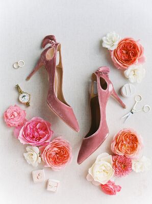 rose pink shoes for wedding