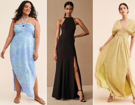 Three wedding guest dresses from Nuuly