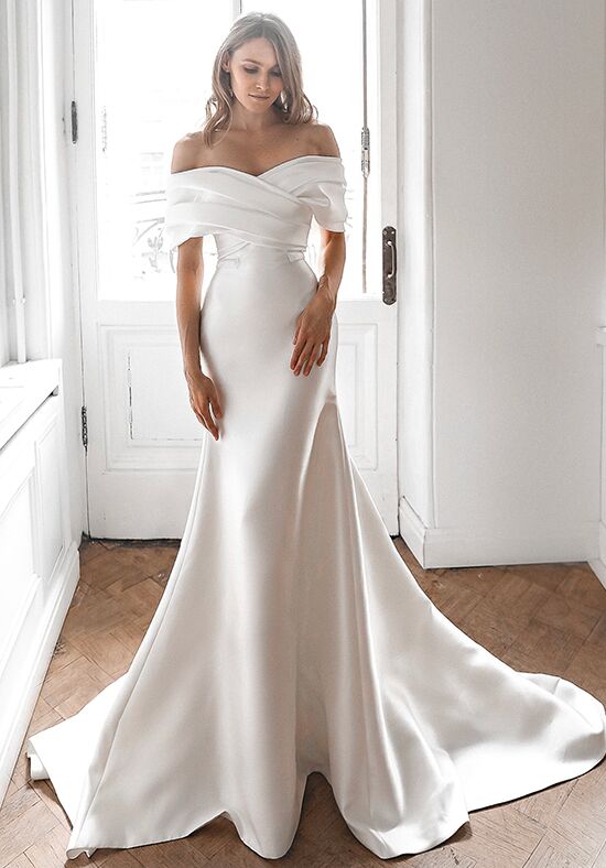 Desiree Off Shoulder A Line Wedding Dress