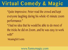 Interactive Comedian Peter Gross( virtual & live ) - Comedian - Framingham, MA - Hero Gallery 3