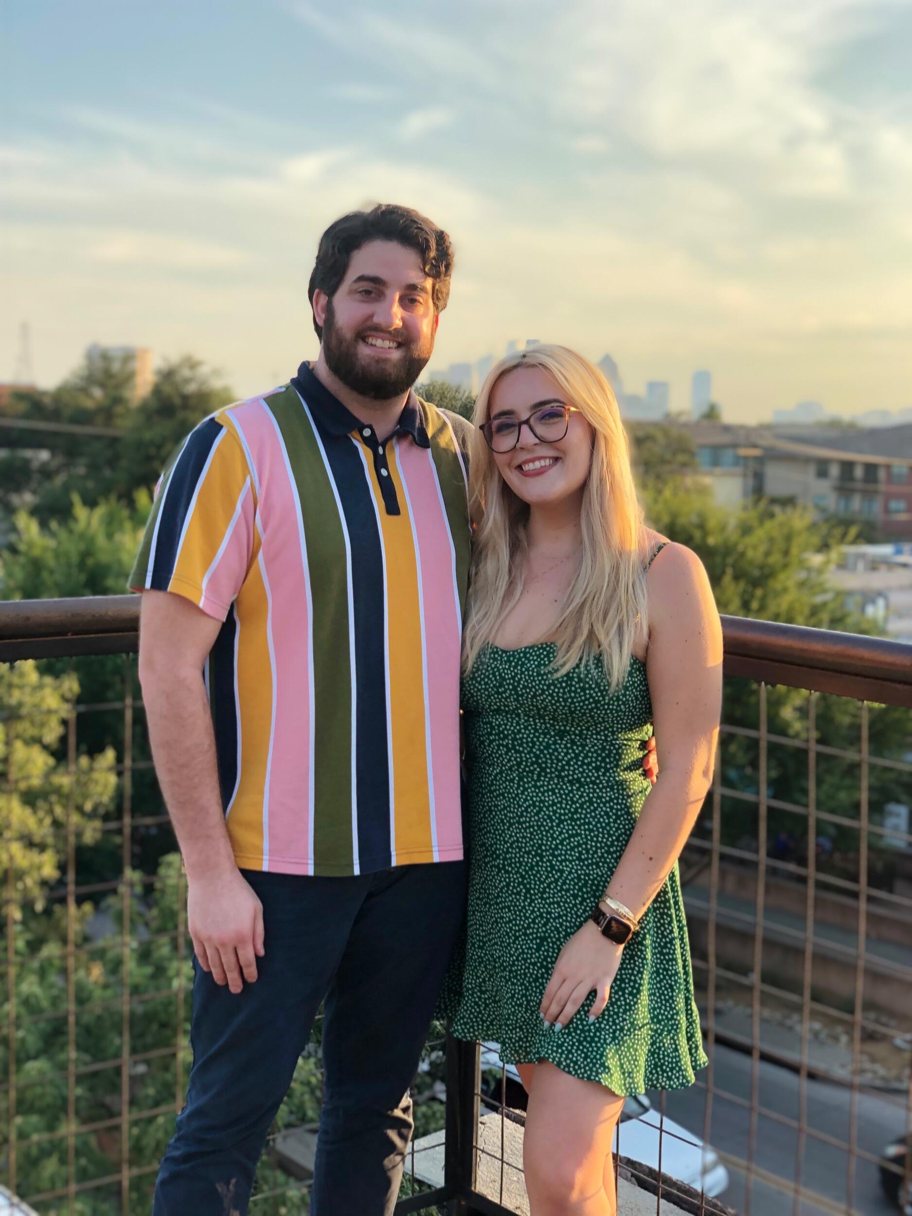 They celebrated their 1 year anniversary at the restaurant where they had their first date.