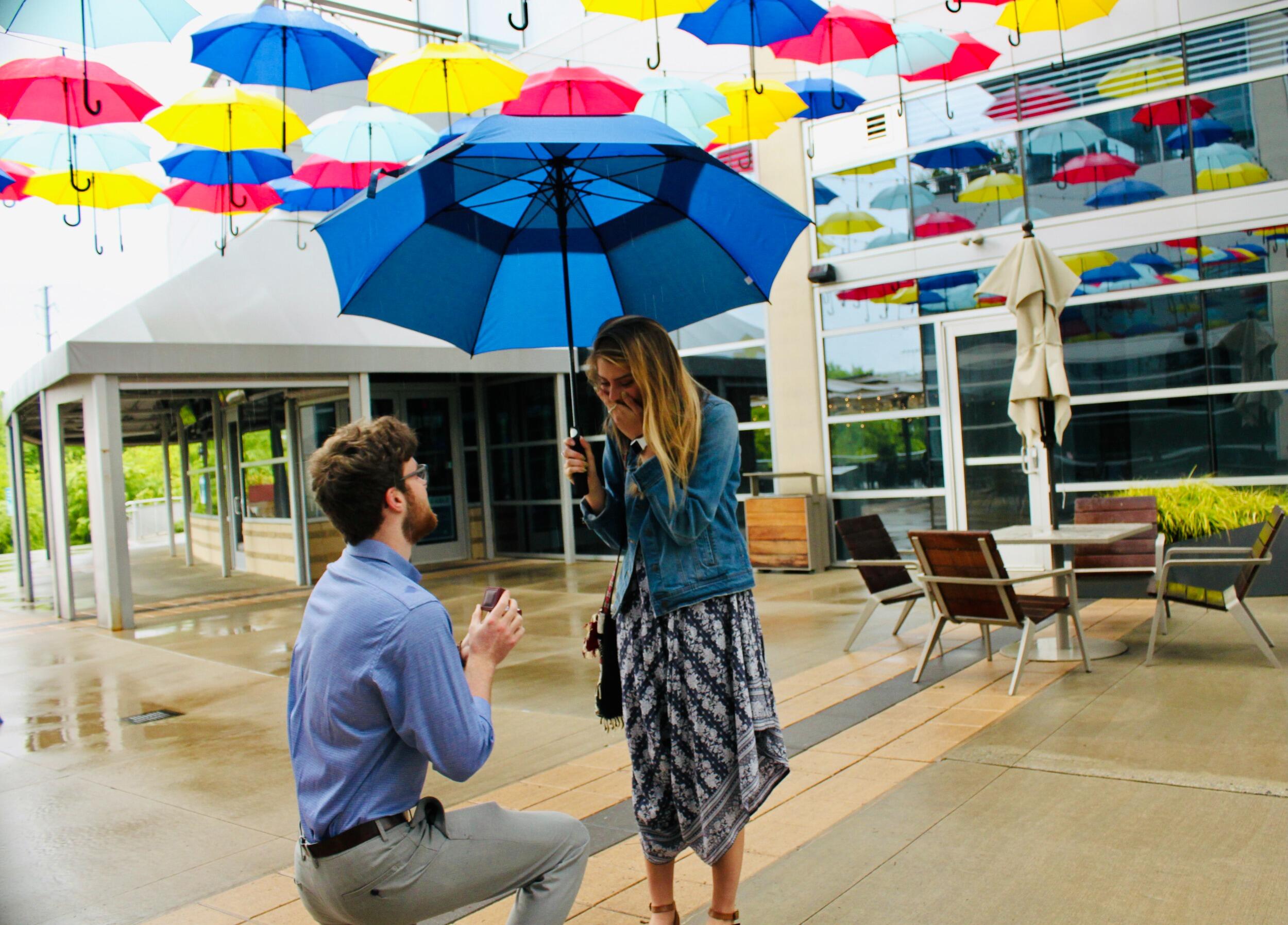 Joseph proposed to Audrey Kate at the same restaurant they ate at before Junior year prom!